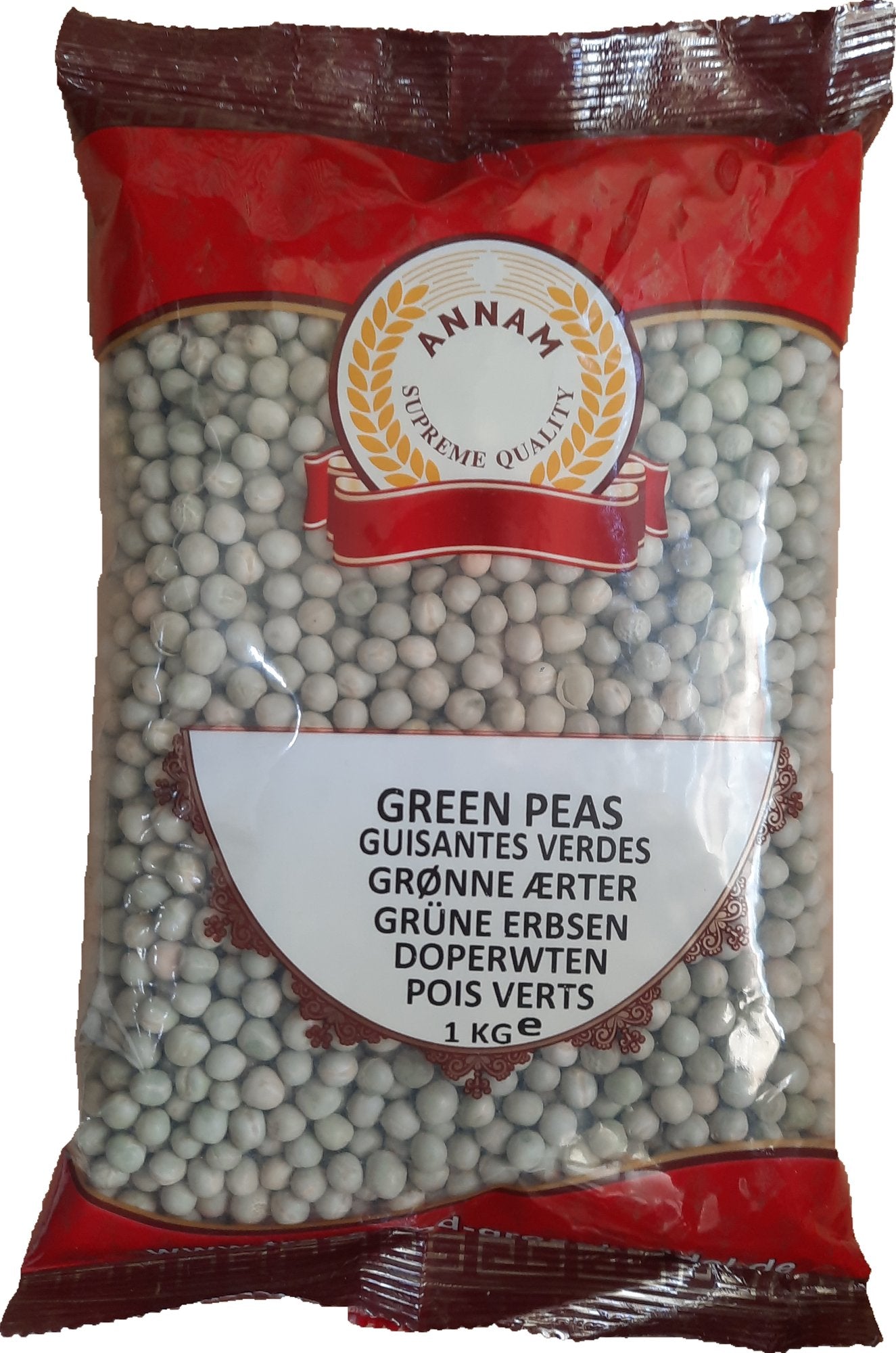 Annam Green Peas Whole 1kg - Spice Village