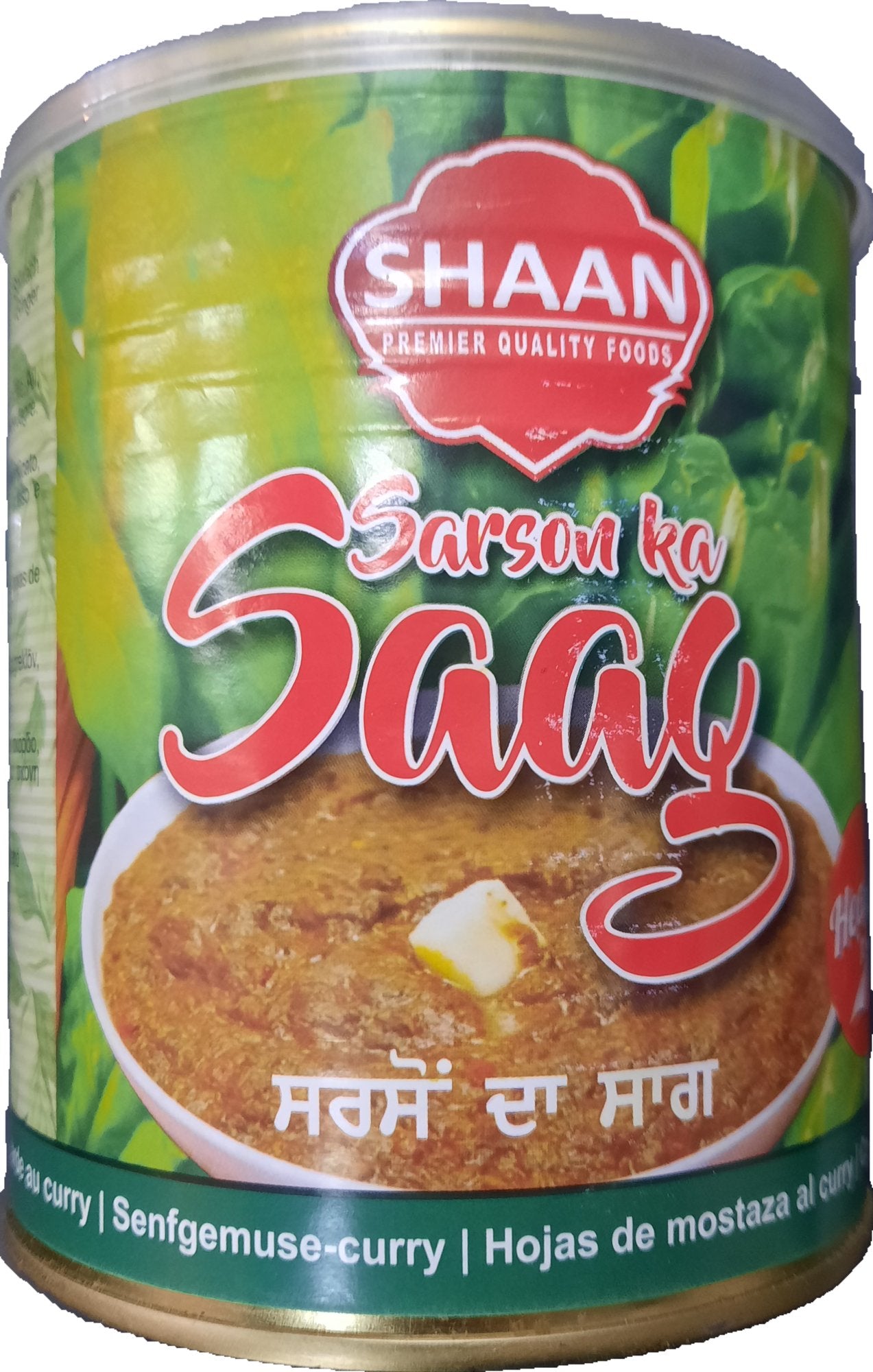 Shaan Canned Sarson Ka Saag 800gm - Spice Village