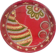 Pooja plate - Puja thali (25 cm diameter) - Spice Village