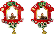 Lotus Design Shubh Labh Red Sticker - Spice Village