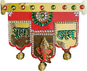 Lotus Design Ganeshji Shubh Labh  Sticker - Spice Village