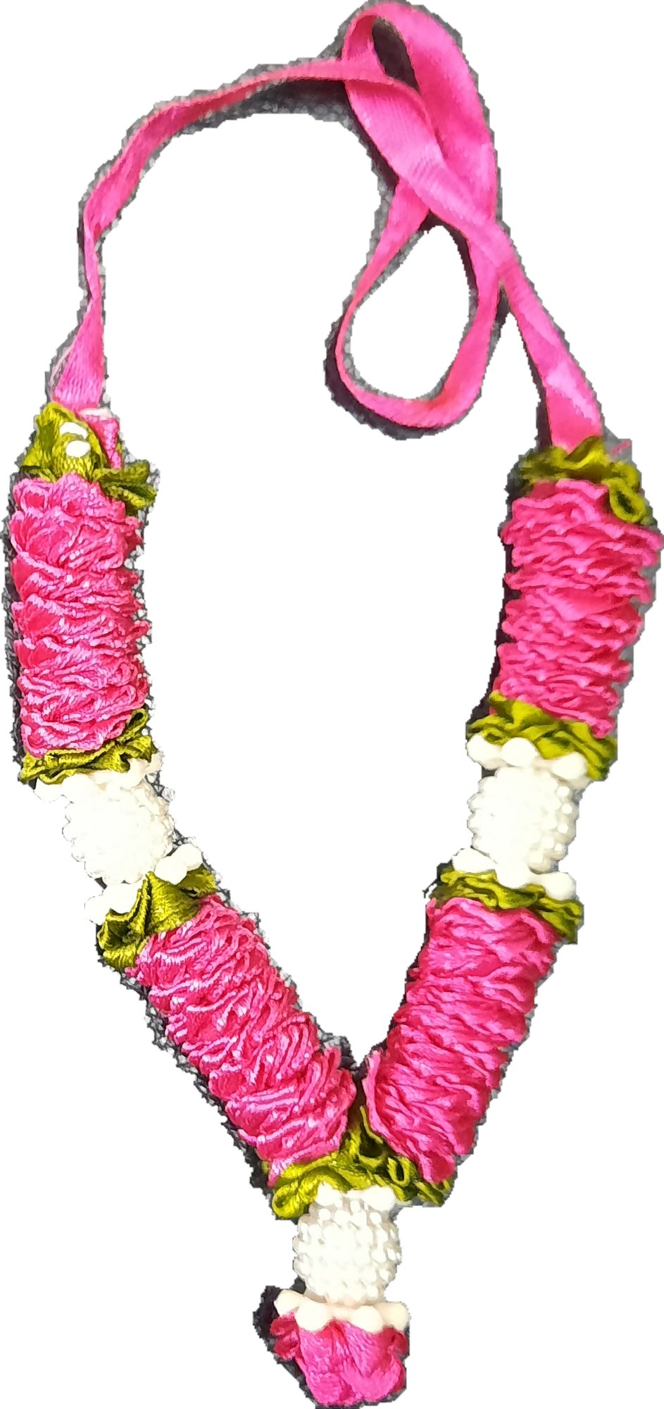 Deity Garland Flower and White Pearls - Spice Village