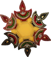 Acrylic Rangoli diya stend - Spice Village