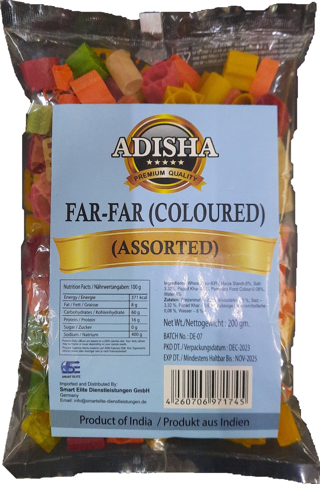 Adisha Farfar Assorted(Coloured) 200gm - Spice Village