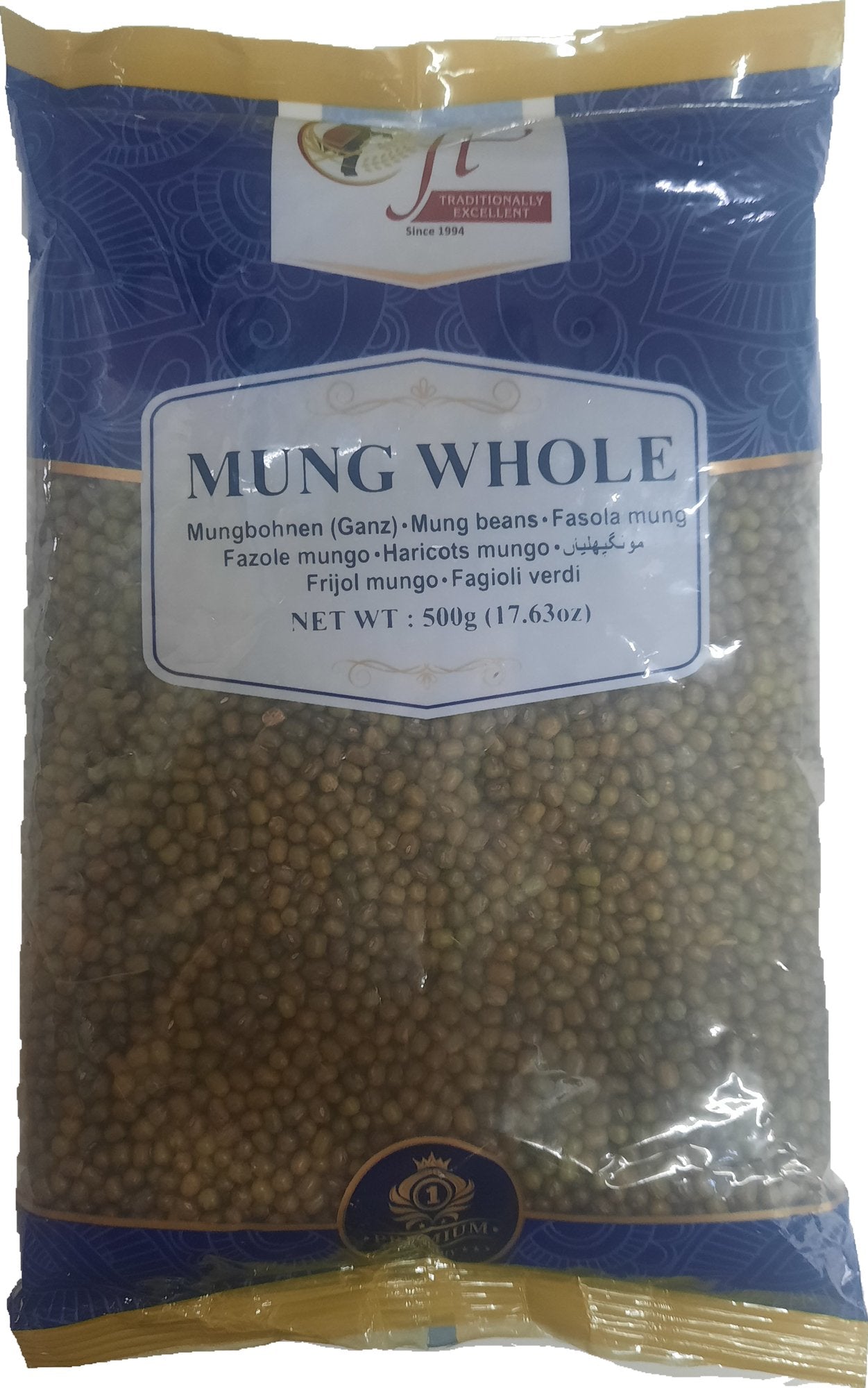 CFT Moong (Mung) Whole 500gm - Spice Village
