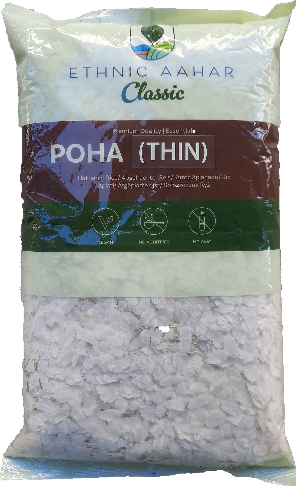 Ethnic Aahar Rice Flakes (Poha/Powa) Thin 1kg - Spice Village
