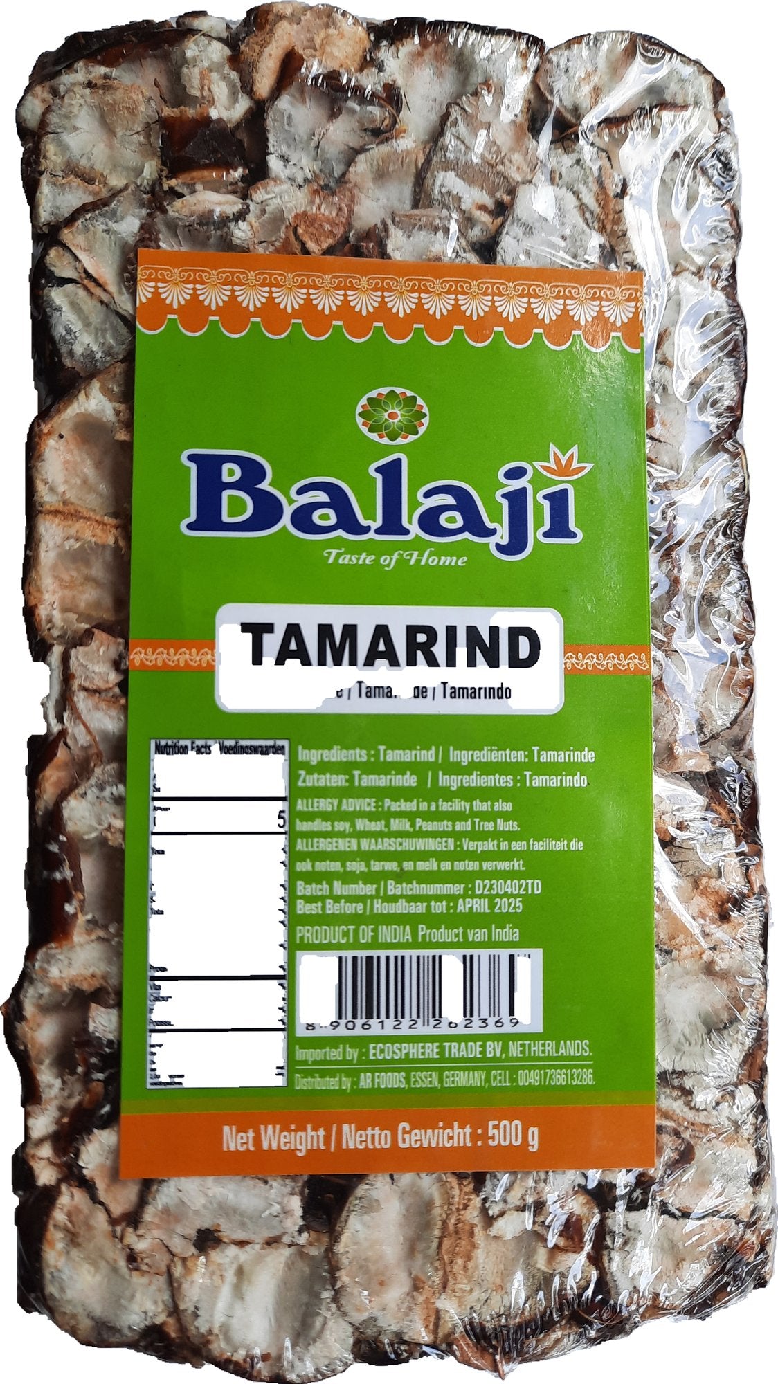Balaji Indian Tamarind (Seedless) 250gm - Spice Village