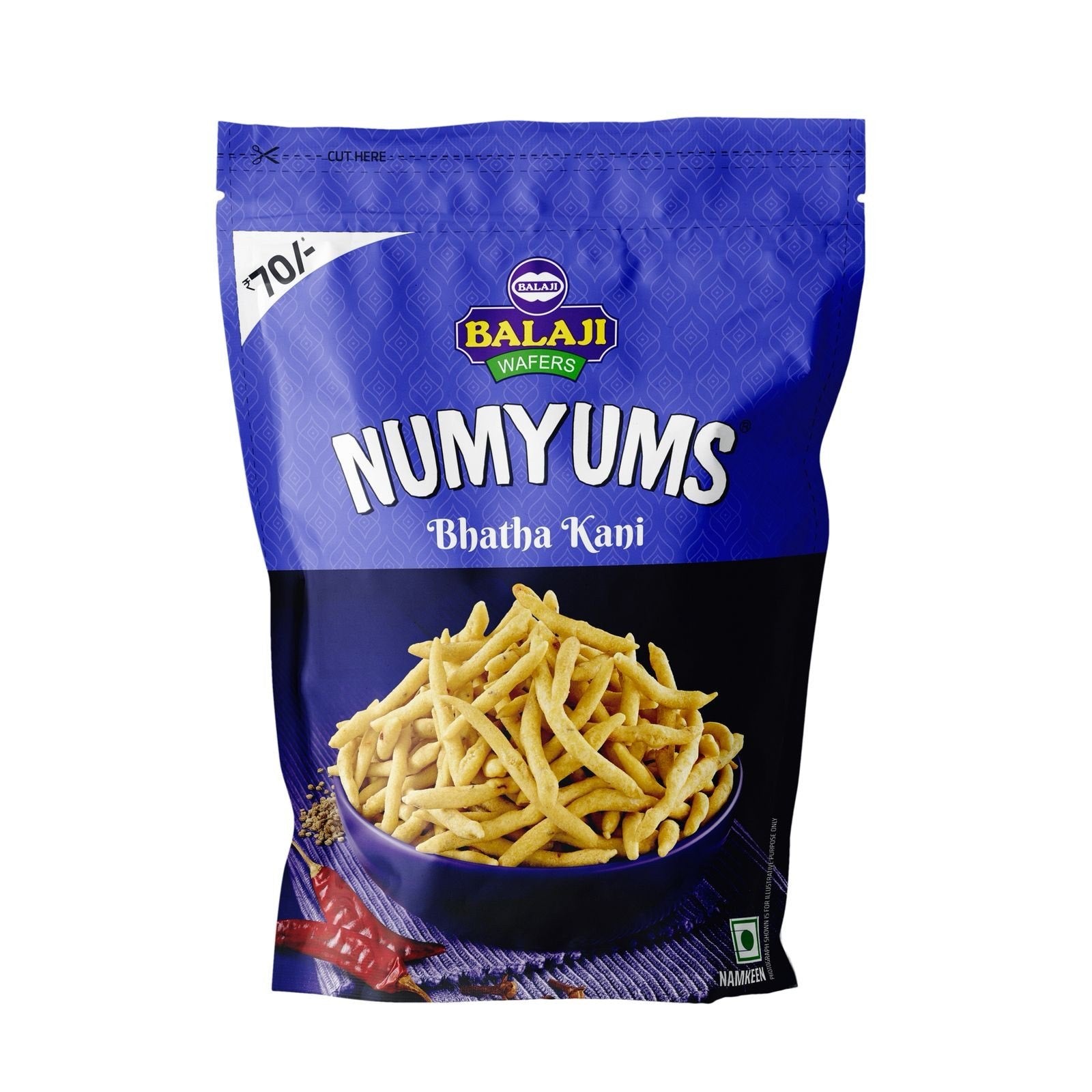 Balaji NumYum Bhatha Kani 350gm - Spice Village