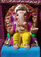 Ganesh Idol 6"  Home Visarjan Kacchi Mitti Ganesh (Eco Friendly -04) (COLOURED) - Assorted Colour - Only Berlin same day delivery