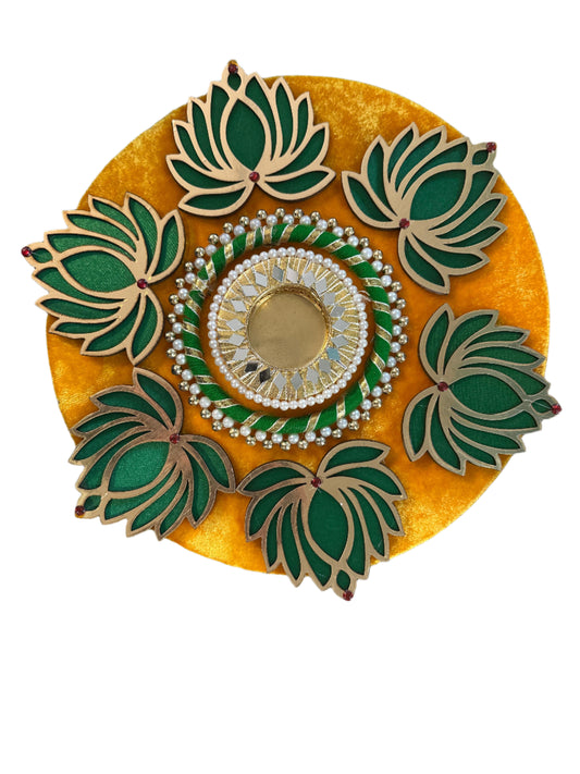 Rangoli diya stand