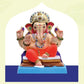 Ganesh Idol 10"  Home Visarjan Kacchi Mitti Ganesh (Eco Friendly -71 (Diamond) - Assorted Colour - Only Berlin same day delivery