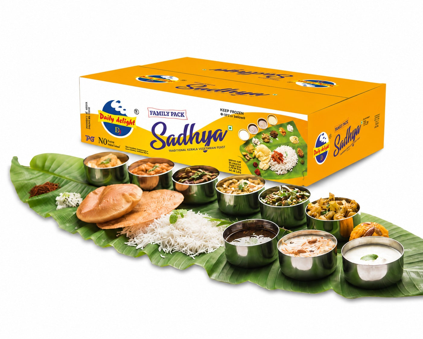 [Pre-Order] Frozen Daily Delight Sadhya Kit (Feast for 3) 2.68kg - Spice Village