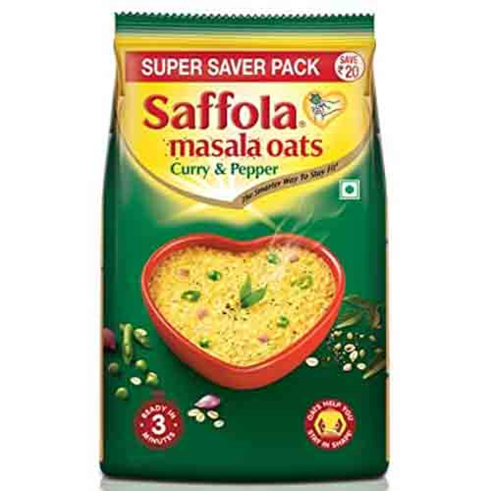 Saffola Masala Oats Curry and Pepper 500gm - Spice Village