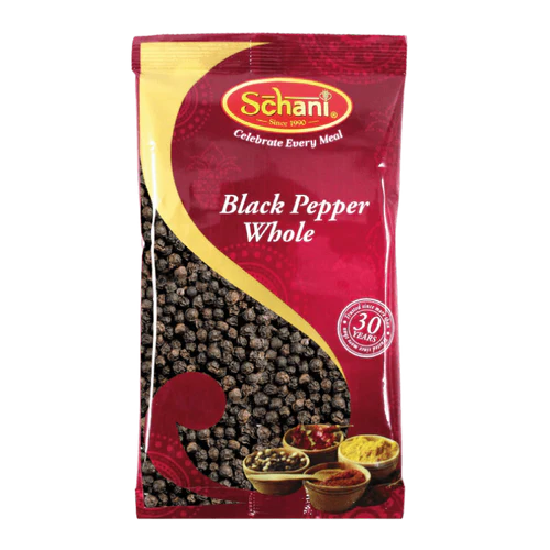 Schani Black Pepper Whole 100gm - Spice Village