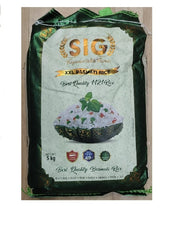 SIG XXL(Green) Premium Basmati rice (1121) 5kg - Spice Village