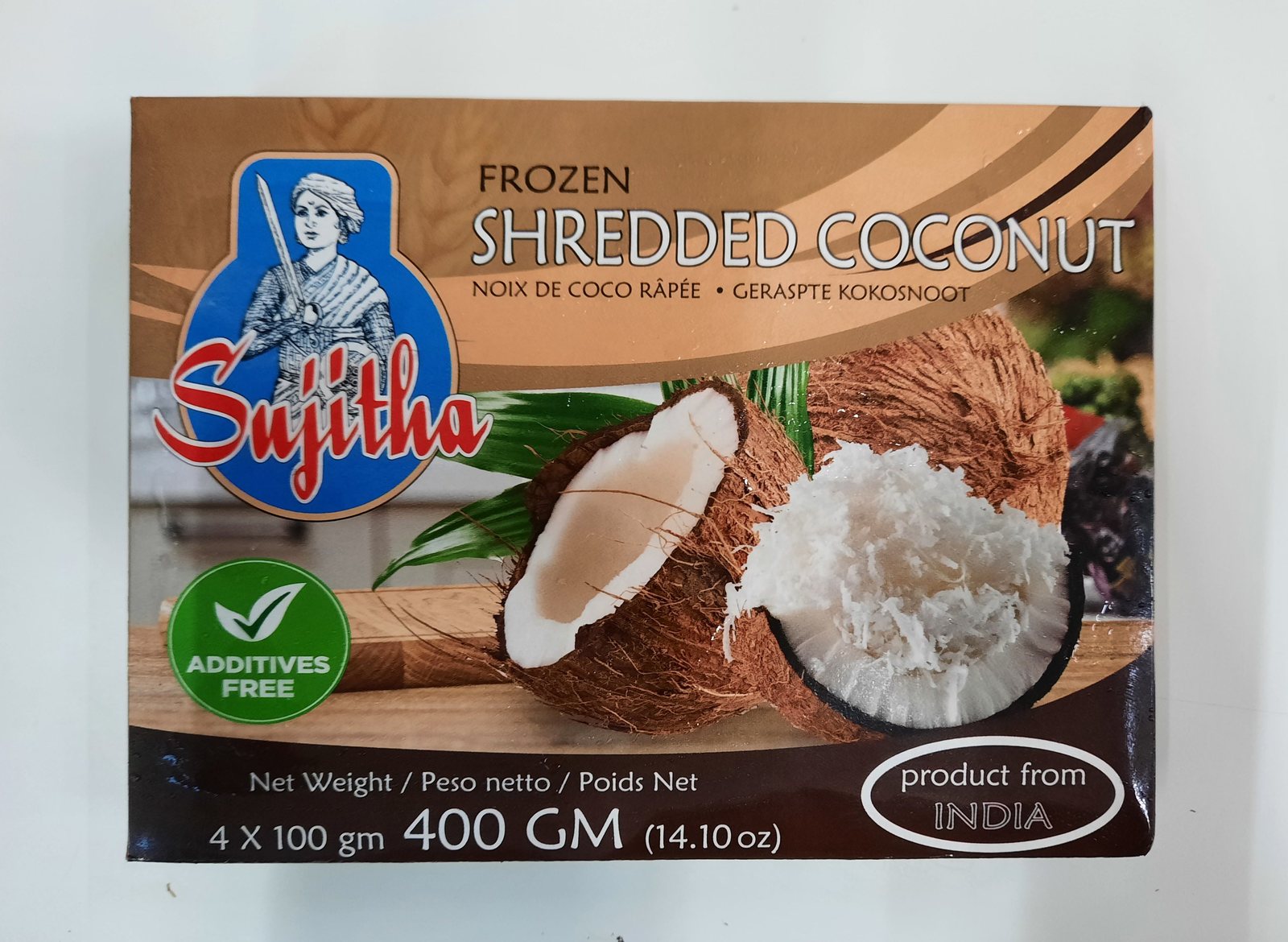 Frozen Sujitha Shredded Coconut 400gm - Only Berlin Same Day Delivery - Spice Village