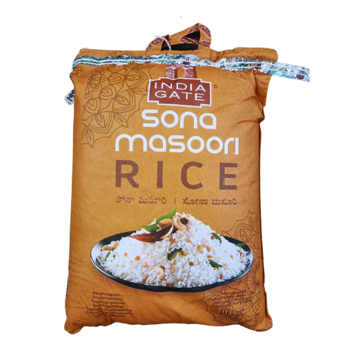 India Gate Sona Masoori Rice 10kg - Spice Village