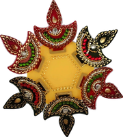 Acrylic Rangoli diya stend - Spice Village