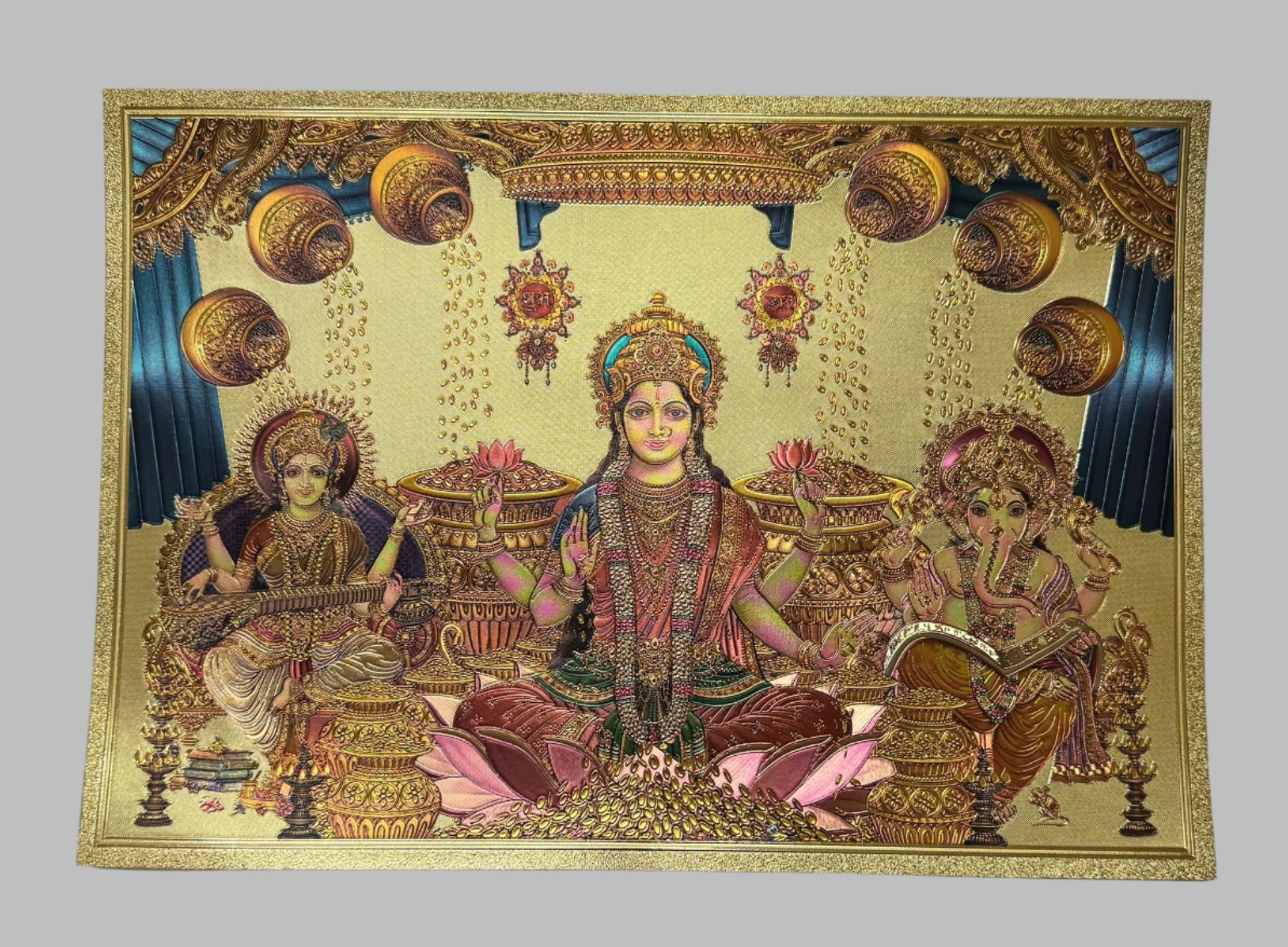 God Stickers Laxmiji, Ganeshji and Saraswatiji - Spice Village