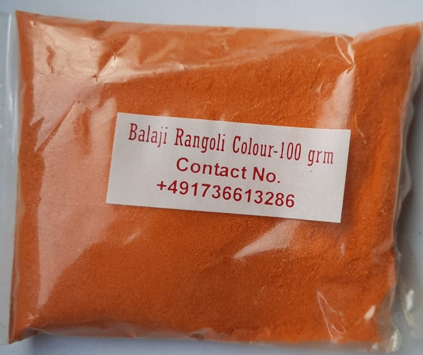 Rangoli Colour (Orange) 100gm - Spice Village