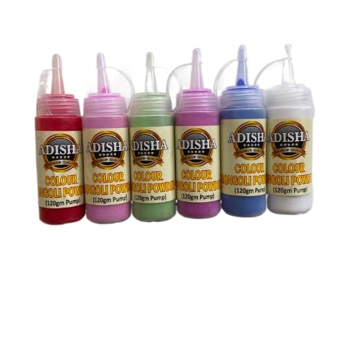 Rangoli Colour Pump (Set of 6) 120gm - Spice Village