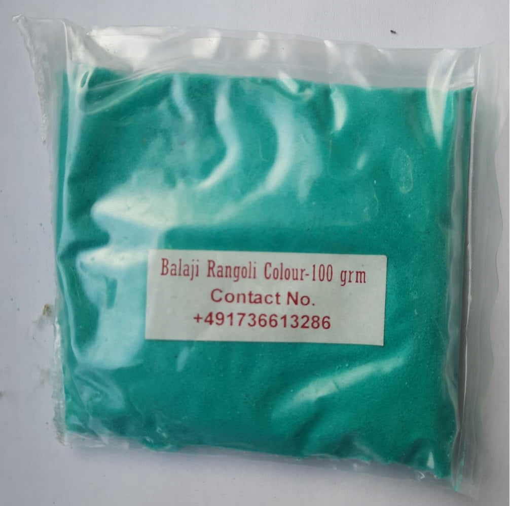 Rangoli Colour (Turquoise) 100gm - Spice Village