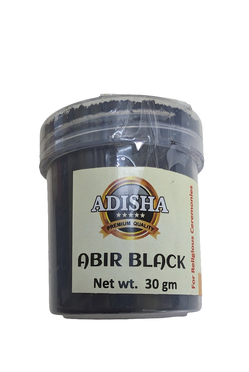 Adisha Abir Black For Pooja 30gm - Spice Village