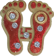 Dipawali Mata Charan Sticker - Spice Village