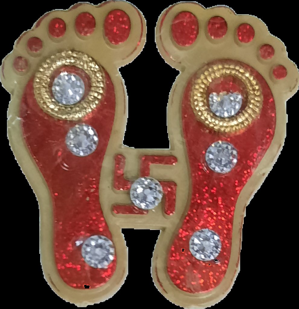 Dipawali Mata Charan Sticker - Spice Village