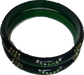 Fancy Green Bangles with Dimond 2Pc - Spice Village