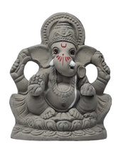 Ganesh Murti (Statue) Home Visarjan Kacchi Mitti Ganesh 15cm - Assorted Colour - Only Berlin same day delivery - Spice Village