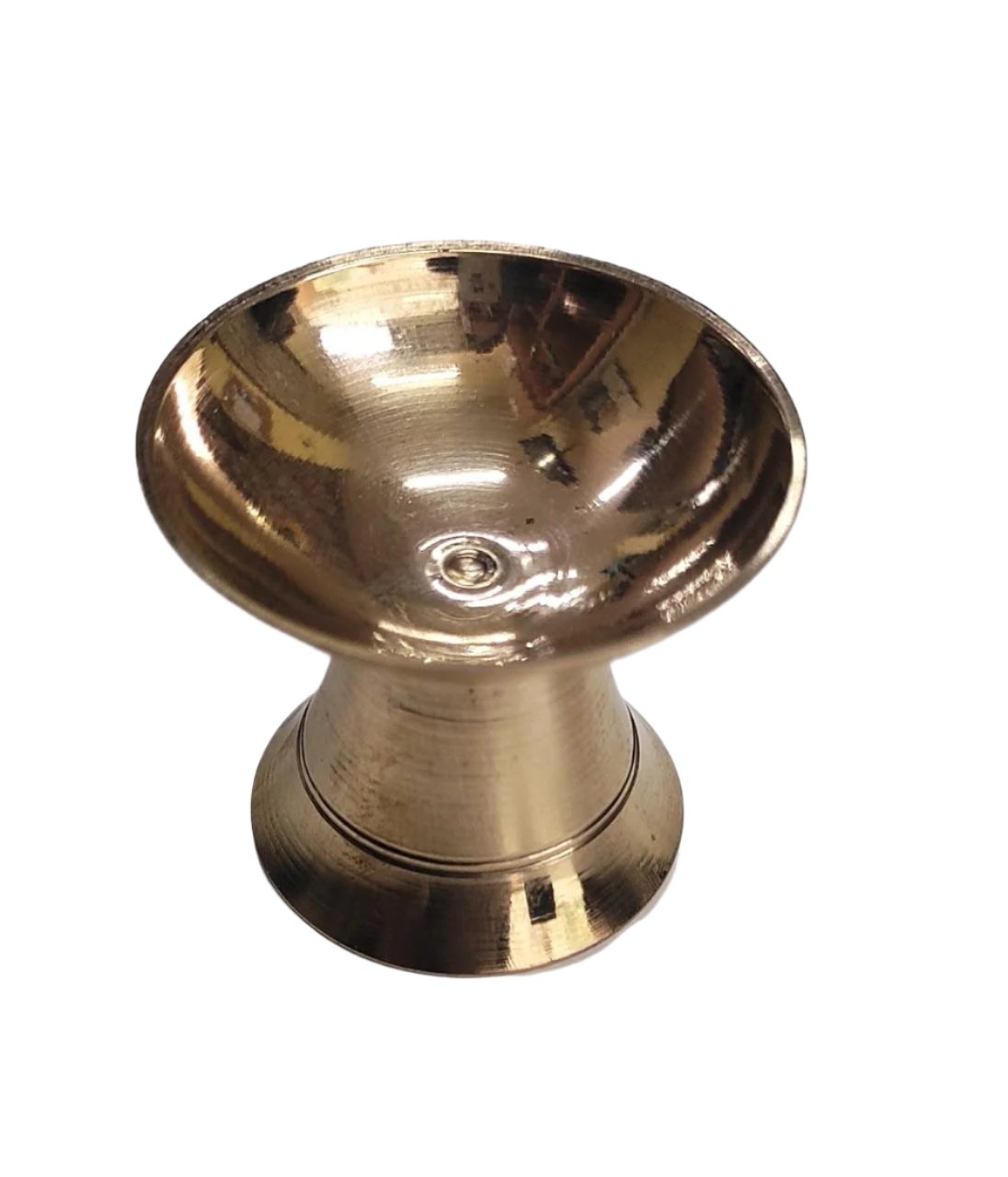 Metal Diya Round Small (For Pooja) - Spice Village