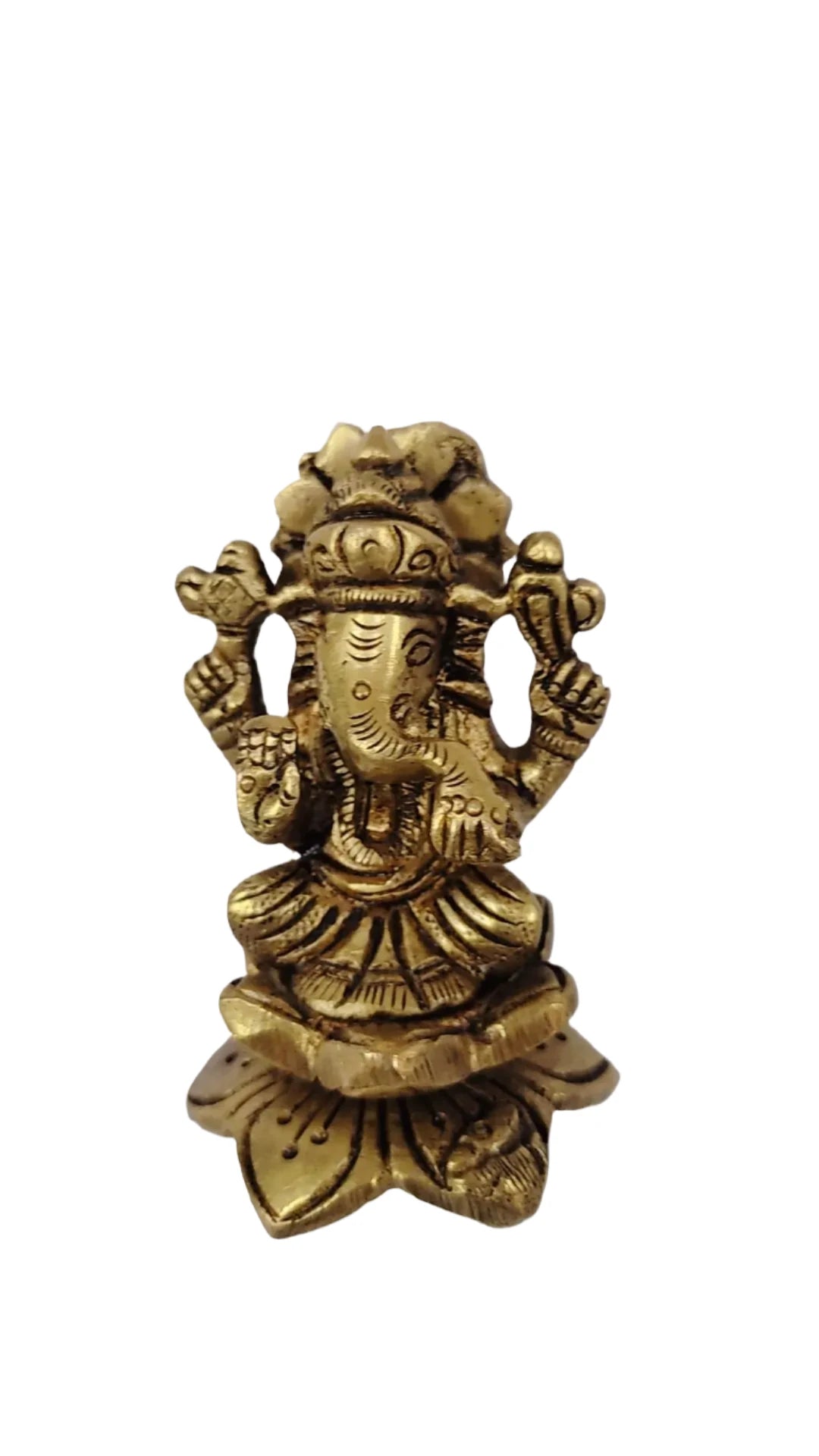 Metal Ganeshji Statue - Spice Village
