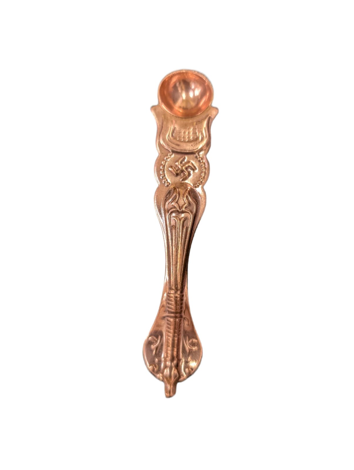 Pure Copper Achamani / Puja Spoon (11 cm) - Spice Village