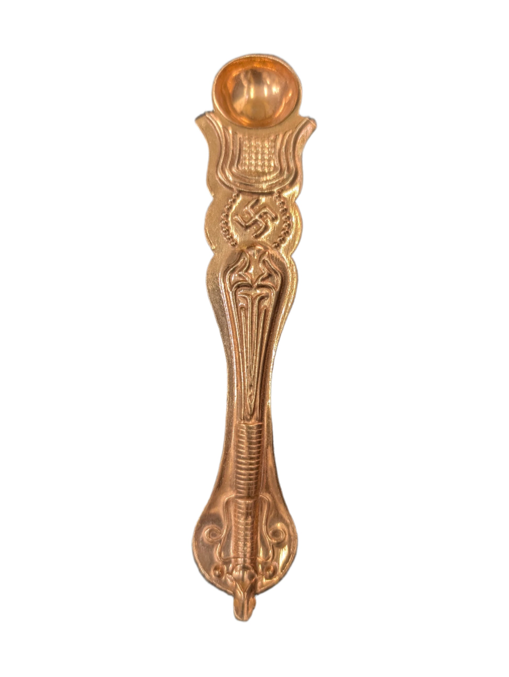 Pure Copper Achamani / Puja Spoon (13.5 cm) - Spice Village