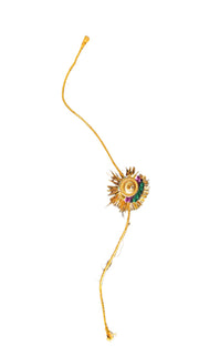 Rakhi Golden Colour beads 1pc - Spice Village