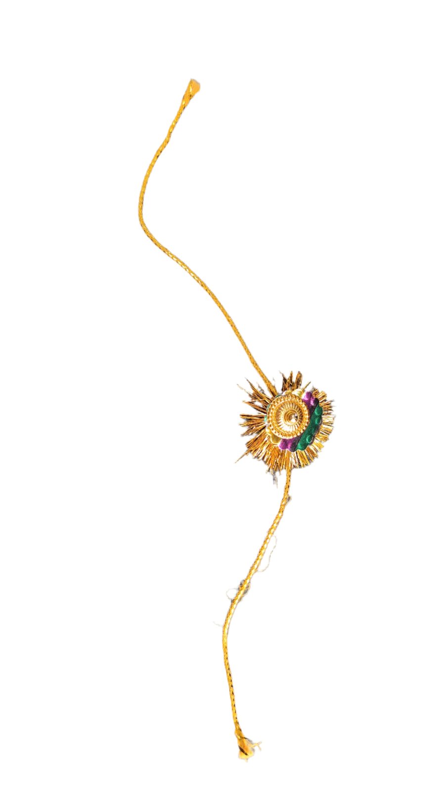 Rakhi Golden Colour beads 1pc - Spice Village