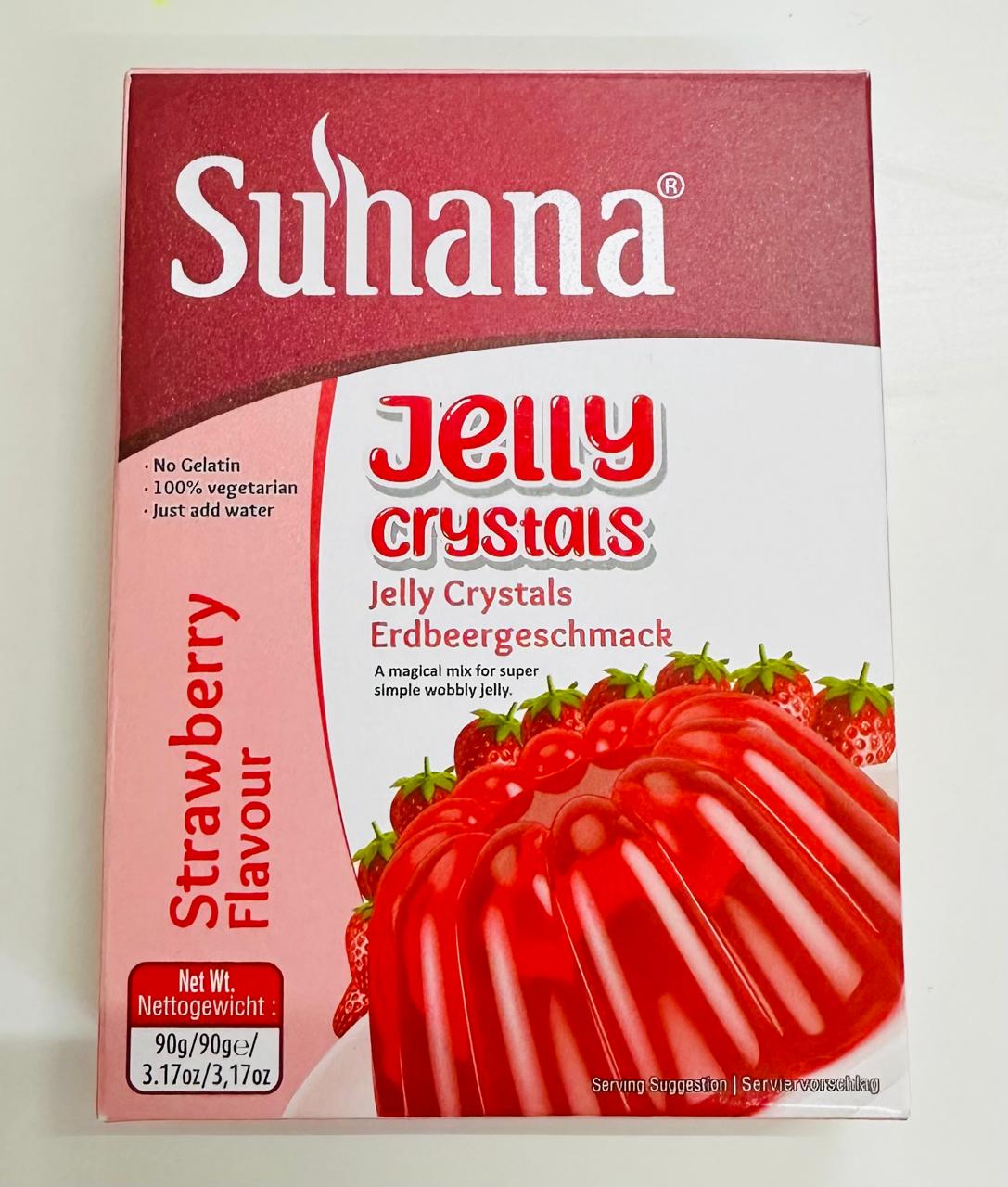 Suhana Strawberry Jelly Custard Powder 90gm - Spice Village