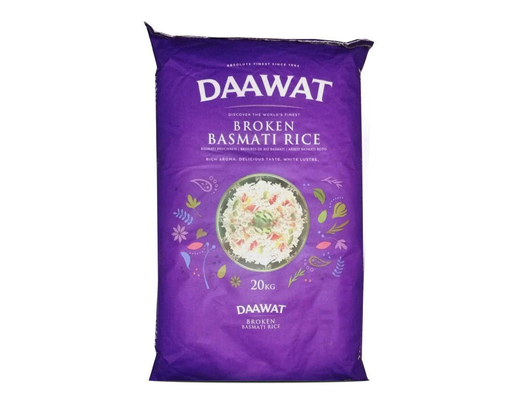 Daawat Broken Basmati Rice 20kg - Spice Village