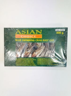 Frozen Asian Choice Blue Swimming Crab Half Cut 800gm - Only Berlin Same Day Delivery - Spice Village