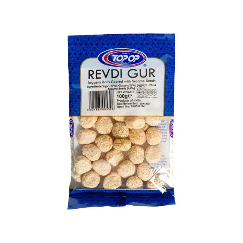 Top-Op Sugar Revdi 100gm - Spice Village