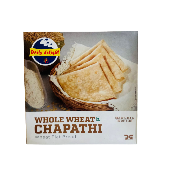 Frozen Daily Delight Whole Wheat Chapathi Chapati  454gm - Only Berlin Same Day Delivery