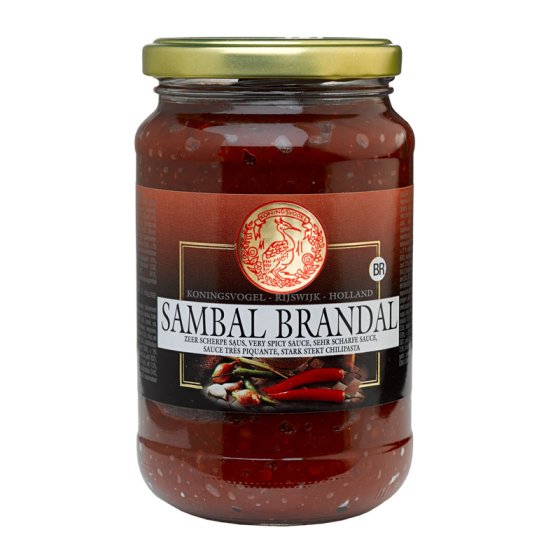 KONINGSVOGEL Sambal Brandal 375gm - Spice Village