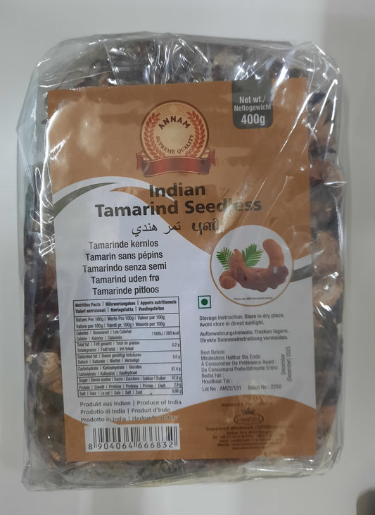 Annam Indian Tamarind (Seedless) 400gm