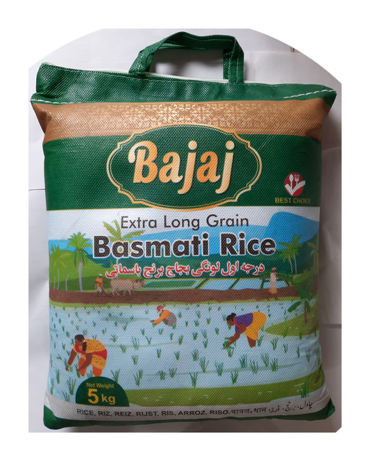 Bajaj Extra Long Grain Basmati Rice 5kg
