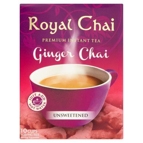 Royal Chai Ginger Chai Instant Premix ( Unsweetened) Tea 140gm