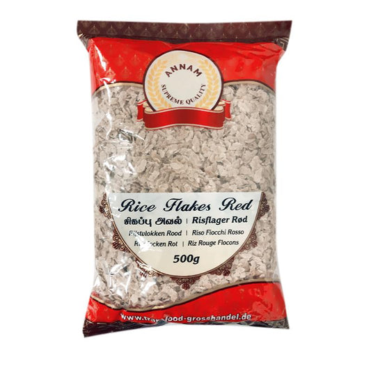 Annam Red Rice Flakes (Poha/Powa) 500gm