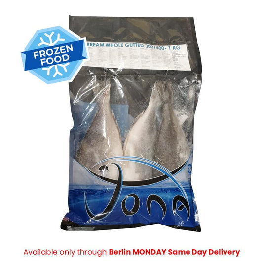 Frozen Jona Whole Gutted Descaled Seabream / Doarade (400/600 gms) 1kg - Only Berlin Same Day Delivery