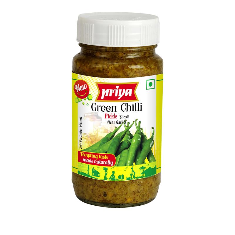 Priya Green Chilli Pickle 300gm