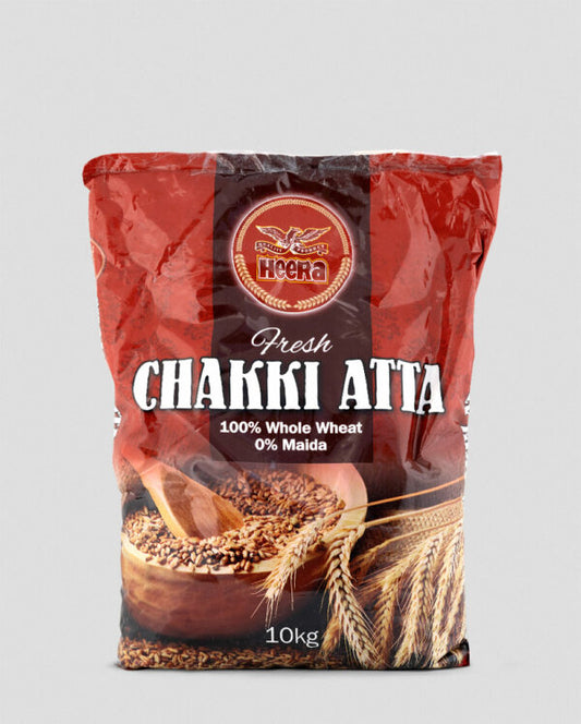 Heera Fresh Chakki Atta (100% Whole Wheat, 0% Maida) 10kg